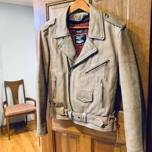 Vintage JAMIN LEATHER Motorcycle Jacket